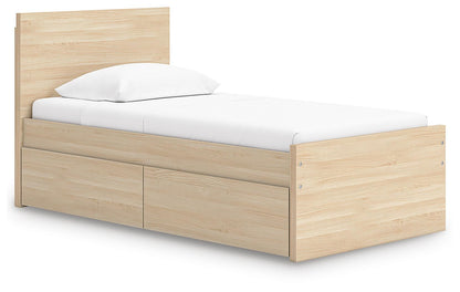 Ashley Express - Onita Twin Panel Platform Bed with 1 Side Storage