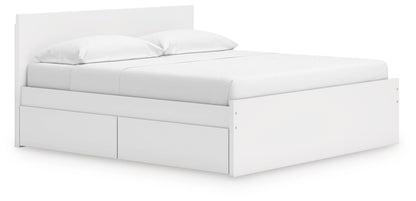 Ashley Express - Onita King Panel Platform Bed with 2 Side Storage