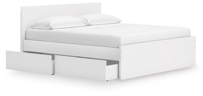 Ashley Express - Onita King Panel Platform Bed with 2 Side Storage