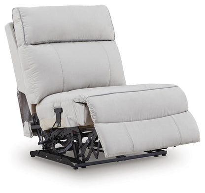 Social Pointe 5-Piece Reclining Sectional with Storage Consoles