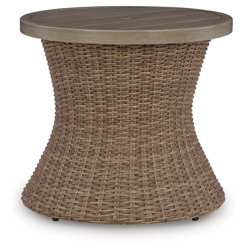 Ashley Express - Laguna Heights Round End Table w/UMB OPT