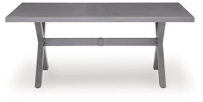 Half Moon Beach RECT Dining Table w/UMB OPT