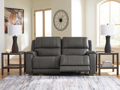 5Z - Pittson 2-Piece Power Reclining Sectional Loveseat