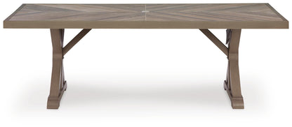 Laguna Heights RECT Dining Table w/UMB OPT