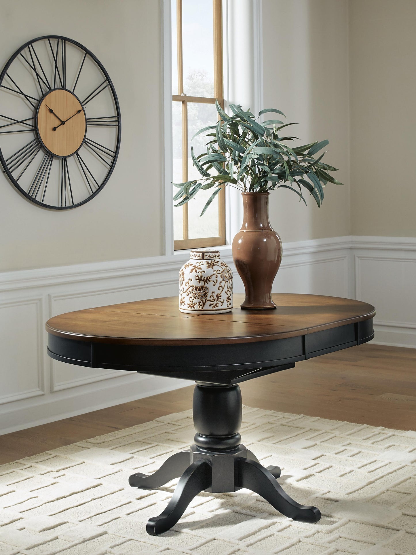 Ashley Express - Clorazi Oval DRM Butterfly EXT Table