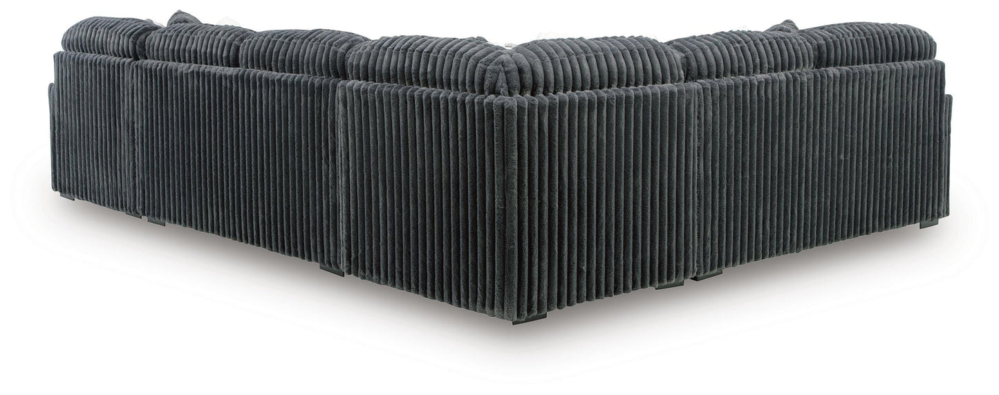 Midnight-Madness 4-Piece Sectional with Chaise