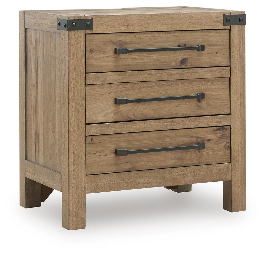 Ridgester Three Drawer Night Stand
