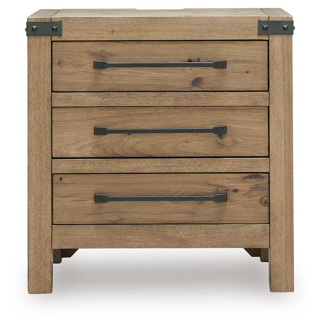 Ridgester Three Drawer Night Stand