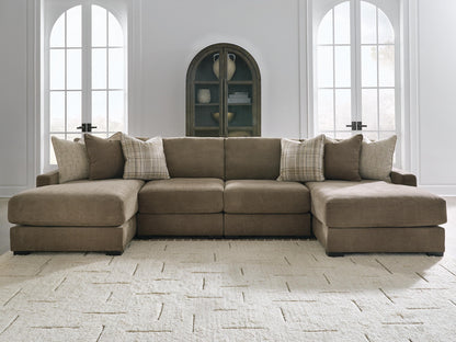 Camellia-Court 4-Piece Double Chaise Sectional