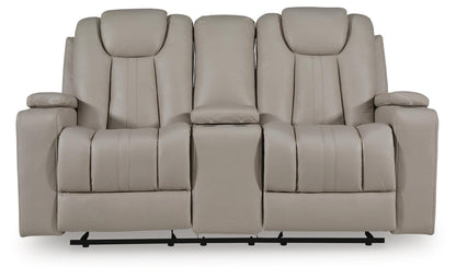 Elevate Edges Glider REC Loveseat w/Console