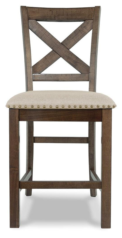 Moriville Counter Height Dining Table and 6 Barstools