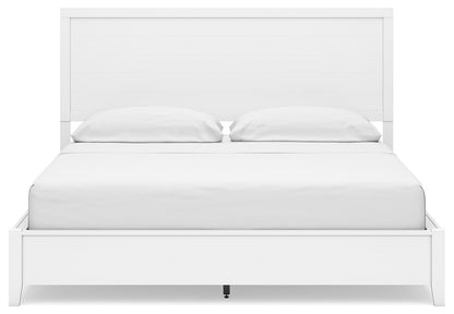 Binterglen California King Panel Bed, Dresser, Mirror, Chest and Nightstand