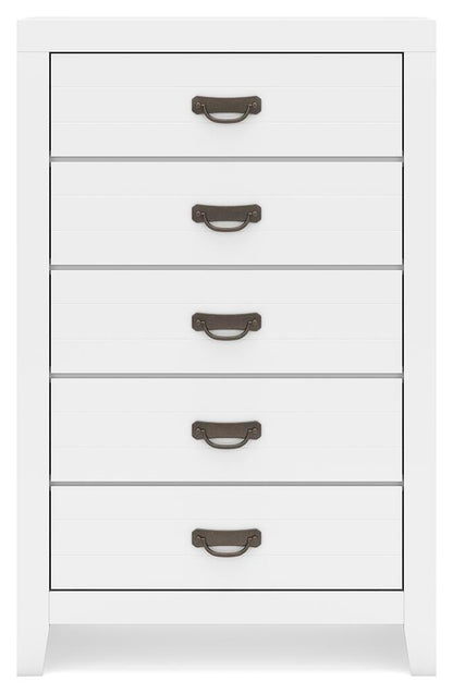 Binterglen Queen Panel Bed, Dresser, Mirror, Chest and Nightstand