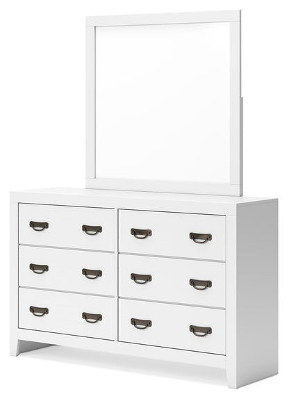 Binterglen Twin Panel Bed, Dresser, Mirror, Chest and Nightstand