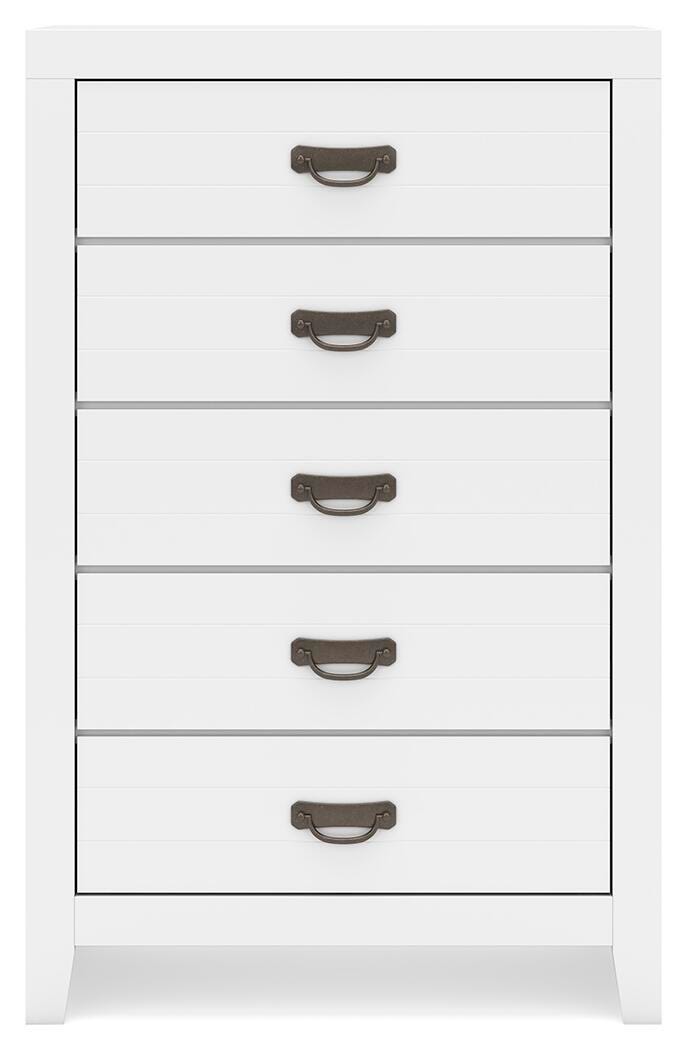 Binterglen Full Panel Bed, Dresser, Mirror, Chest and Nightstand