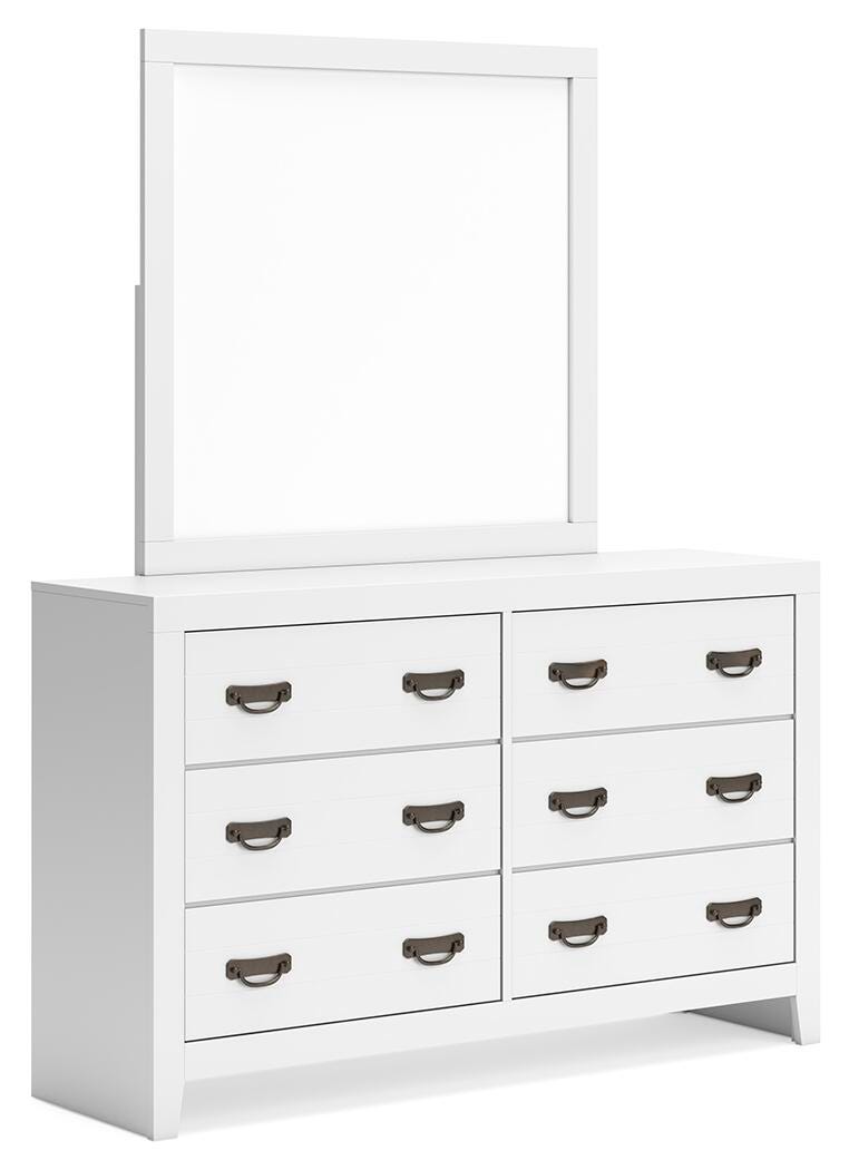 Binterglen King Panel Bed, Dresser, Mirror, Chest and Nightstand