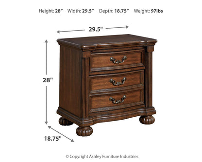 Lavinton Queen Poster Bed, Dresser, Mirror, Chest and Nightstand