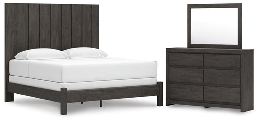 Fraluna King Panel Bed, Dresser and Mirror