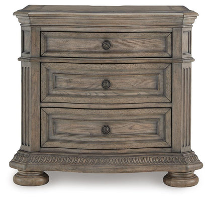 Ardenfield King Upholstered Sleigh Bed, Dresser, Mirror, Chest and Nightstand