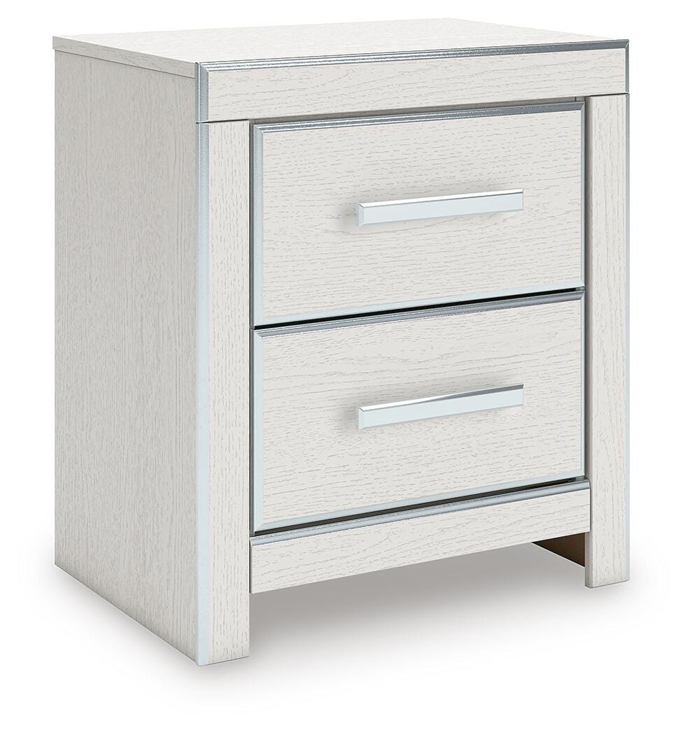 Zuraleus Queen Upholstered Panel Platform Bed, Dresser, Mirror, Chest and Nightstand