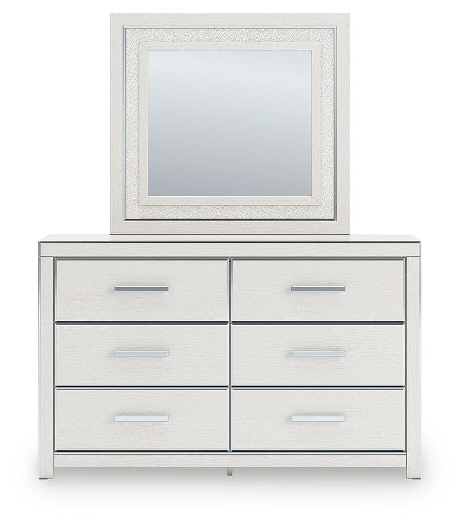 Zuraleus Queen Upholstered Bed, Dresser, Mirror, Chest and Nightstand