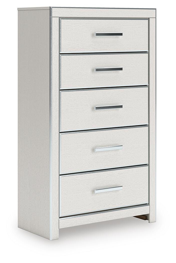 Zuraleus Queen Upholstered Bed, Dresser, Mirror, Chest and Nightstand