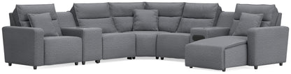 Modmax II 7-Piece Power Reclining Sectional with Chaise and Audio System