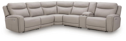 Gravier 6-Piece Power Reclining Sectional with Storage Console