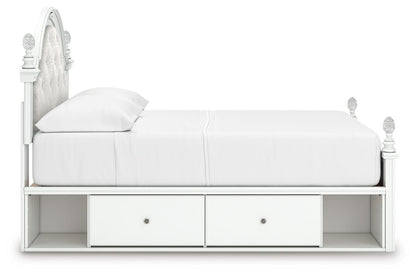 Kozlani Full Upholstered Panel Bed with Storage