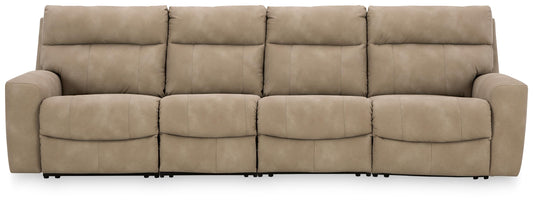 Next-Gen Durapella 4-Piece Power Reclining Sectional