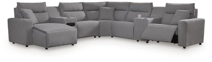 Modmax II 7-Piece Power Reclining Sectional with Chaise and Audio Console