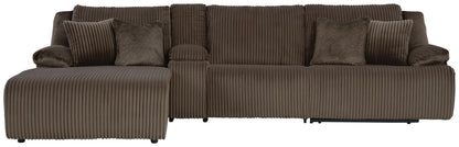 Top Tier 4-Piece Reclining Sectional with Chaise