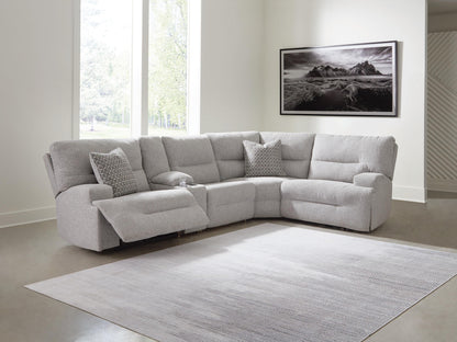 Acklen Place 5-Piece Power Reclining Sectional with Storage Console