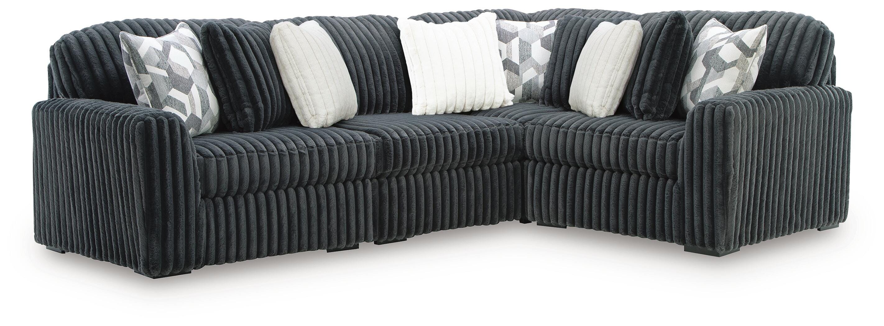 Midnight-Madness 4-Piece Sectional – Black Dog Furniture