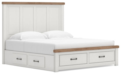 Savonport King Panel Storage Bed, Dresser and Mirror