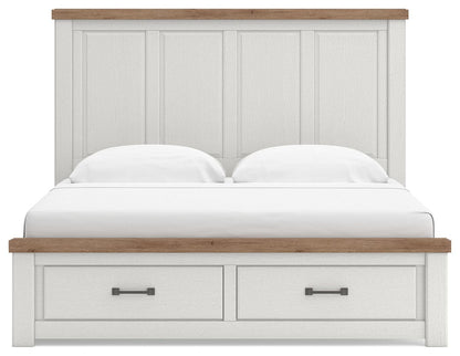 Savonport King Panel Storage Bed, Dresser and Mirror
