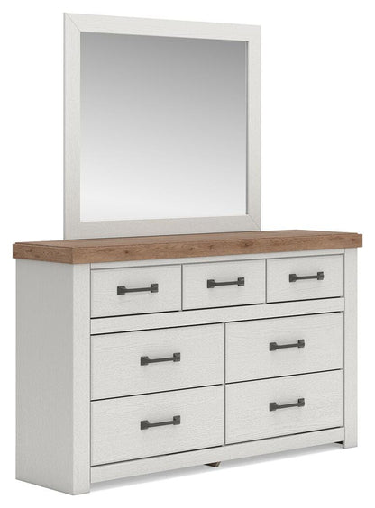 Savonport King Panel Storage Bed, Dresser and Mirror