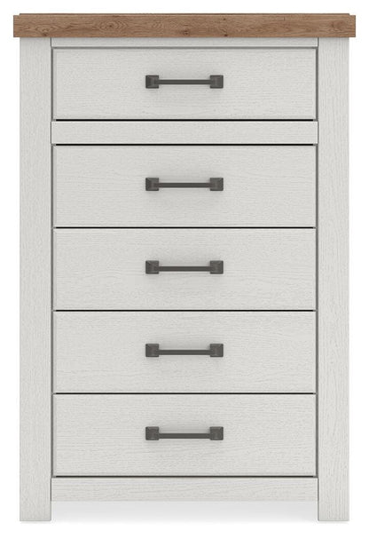 Savonport King Panel Bed, Dresser, Mirror, Chest and Nightstand