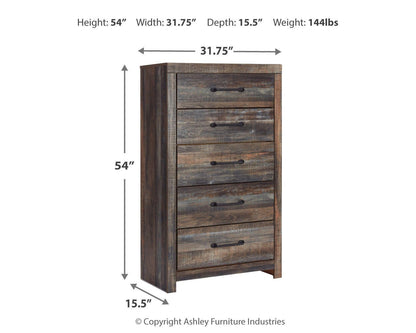 Drystan Five Drawer Chest