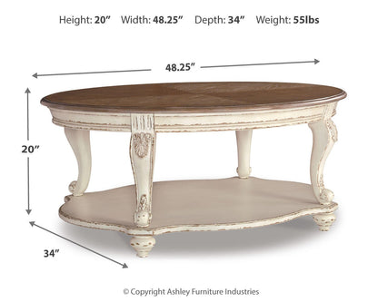 Ashley Express - Realyn Oval Cocktail Table