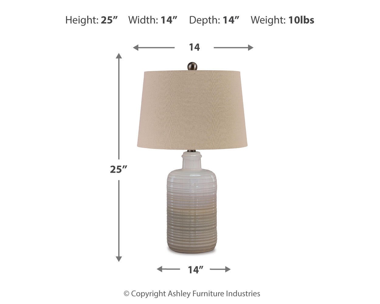 Ashley Express - Marnina Ceramic Table Lamp (2/CN)