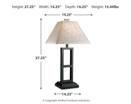 Ashley Express - Deidra Metal Table Lamp (2/CN)