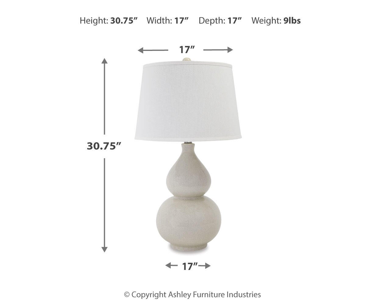 Ashley Express - Saffi Ceramic Table Lamp (1/CN)