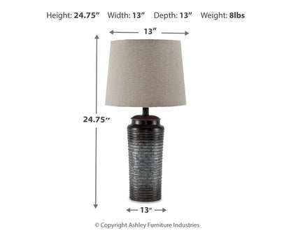 Ashley Express - Norbert Metal Table Lamp (2/CN)