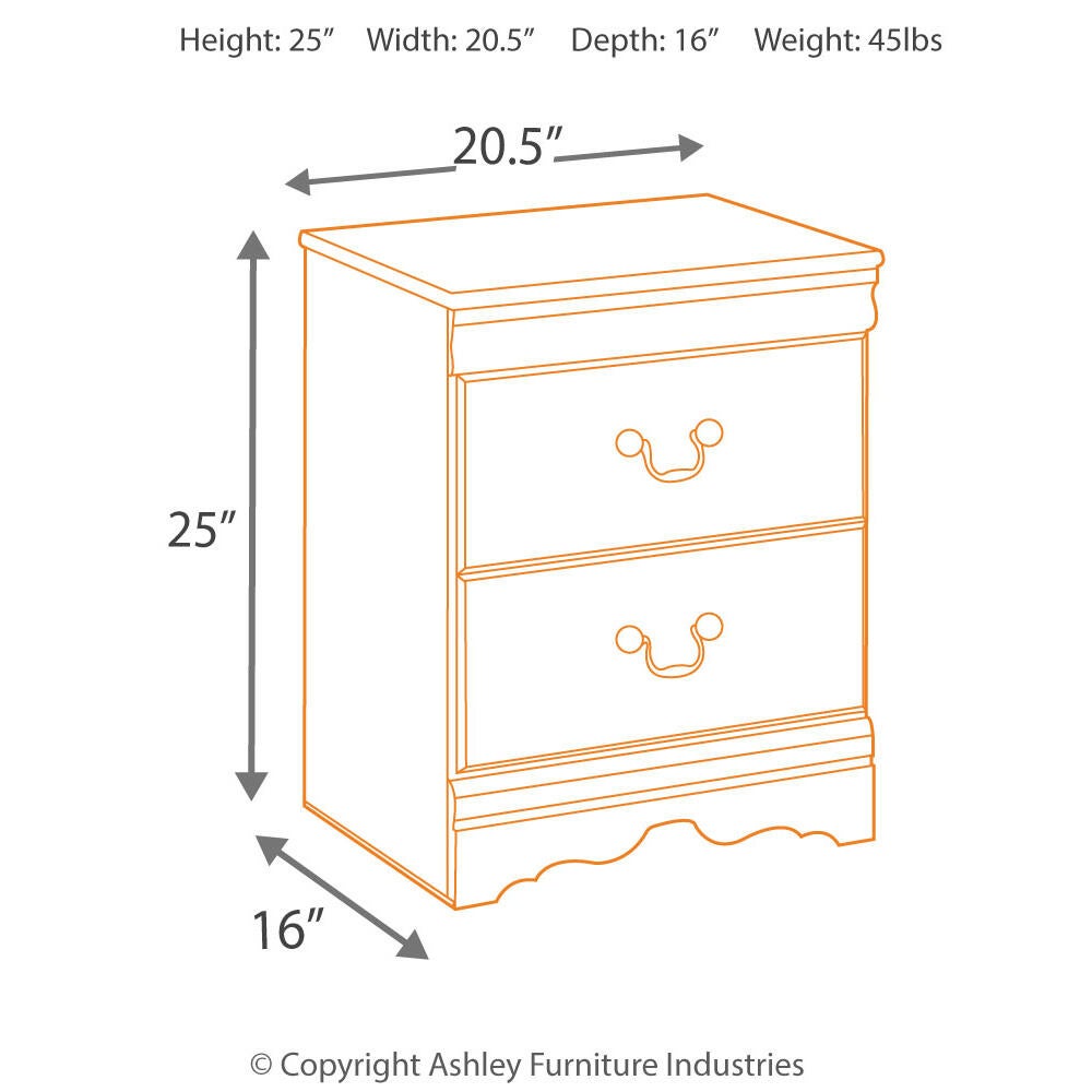 Ashley Express - Huey Vineyard Two Drawer Night Stand