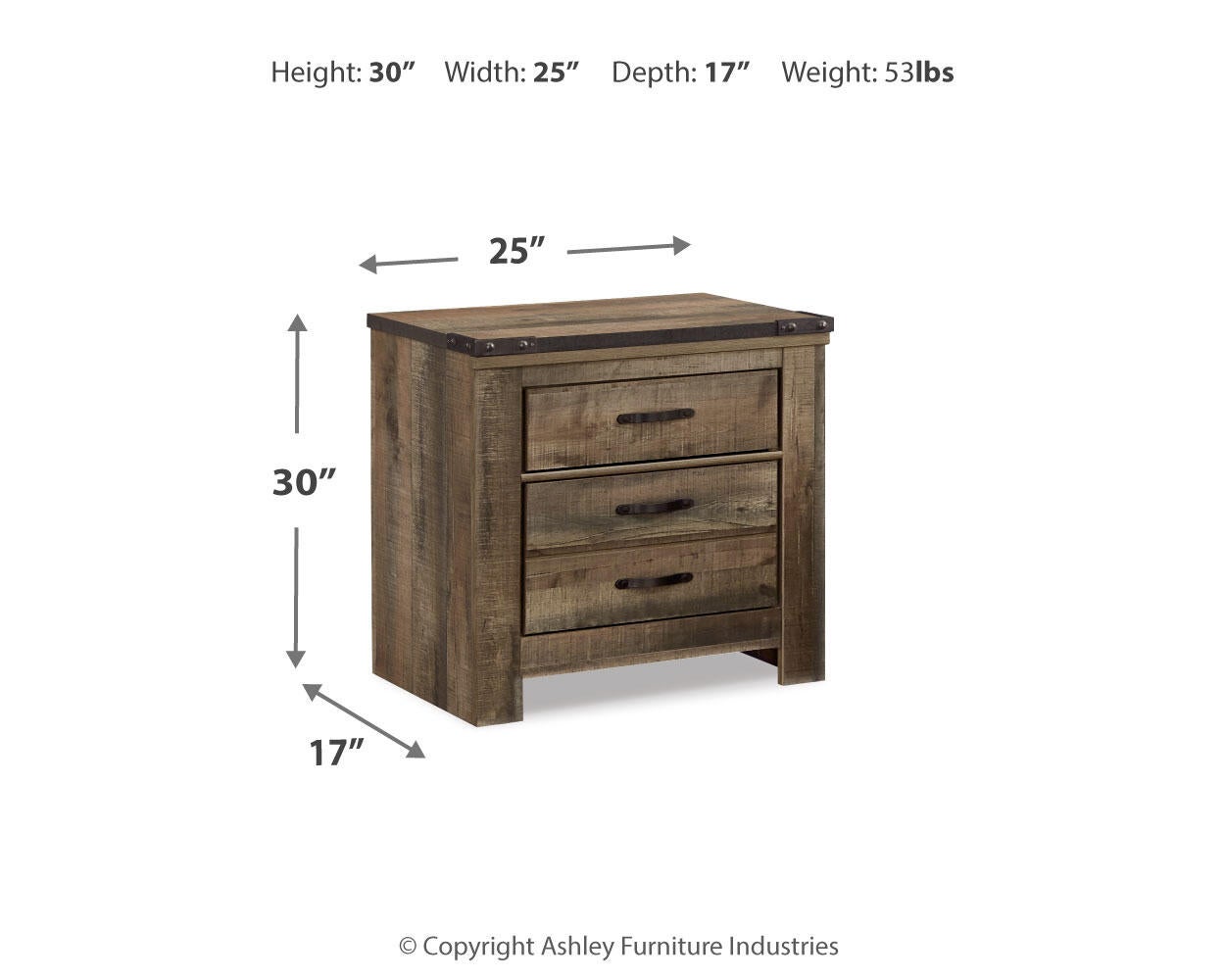 Ashley Express - Trinell Two Drawer Night Stand