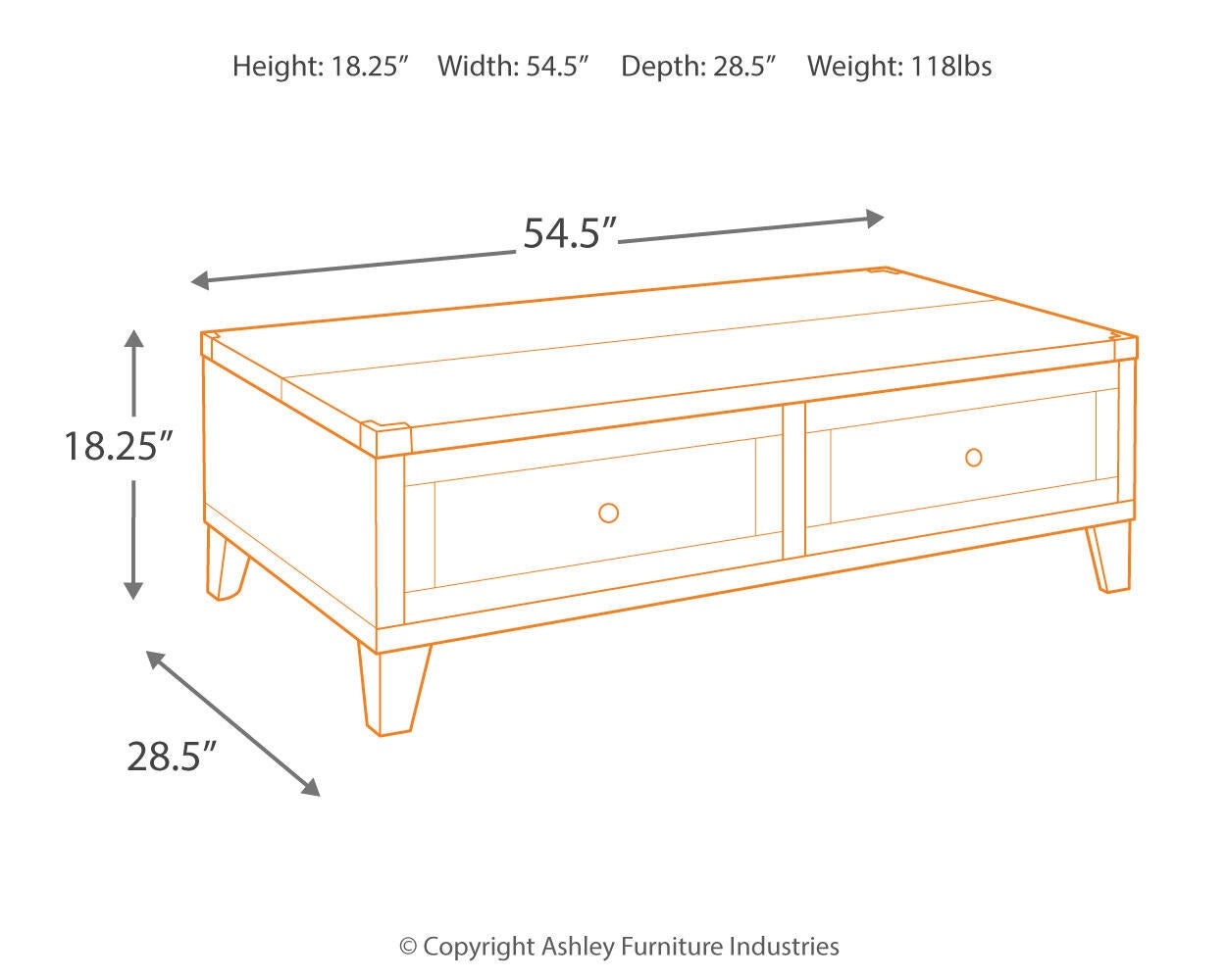 Ashley Express - Todoe Lift Top Cocktail Table