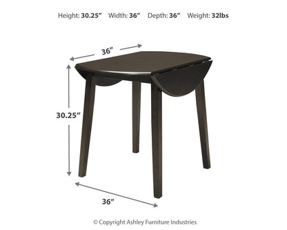 Ashley Express - Hammis Round DRM Drop Leaf Table