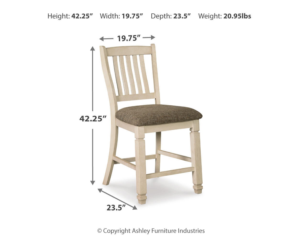 Ashley Express - Bolanburg Upholstered Barstool (2/CN)