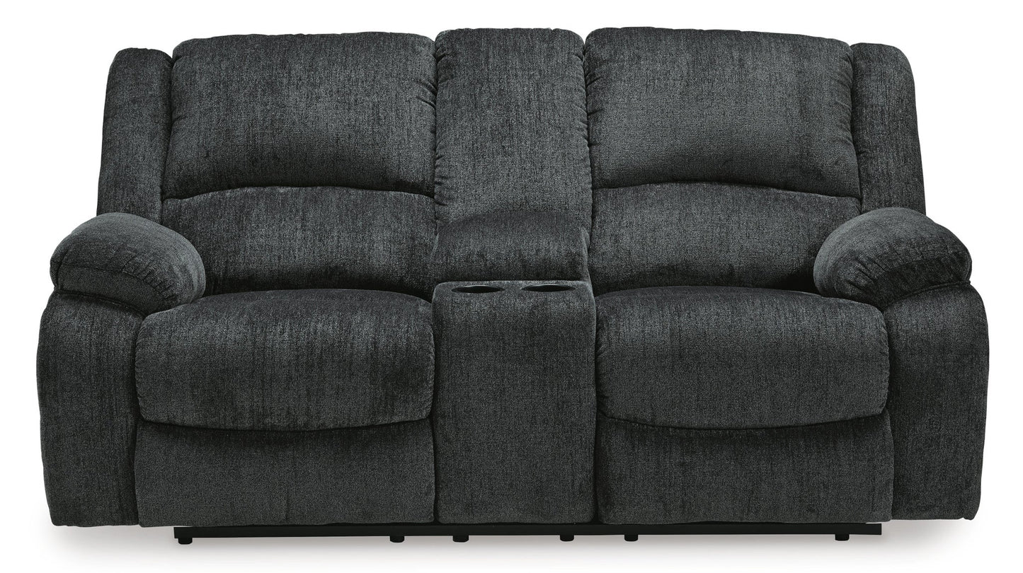 Draycoll DBL REC PWR Loveseat w/Console